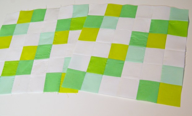 Springtime Streak of Lightning quilt blocks by That Crafty Cara