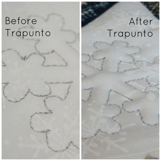 Before & After Trapunto Quilting by That Crafty Cara