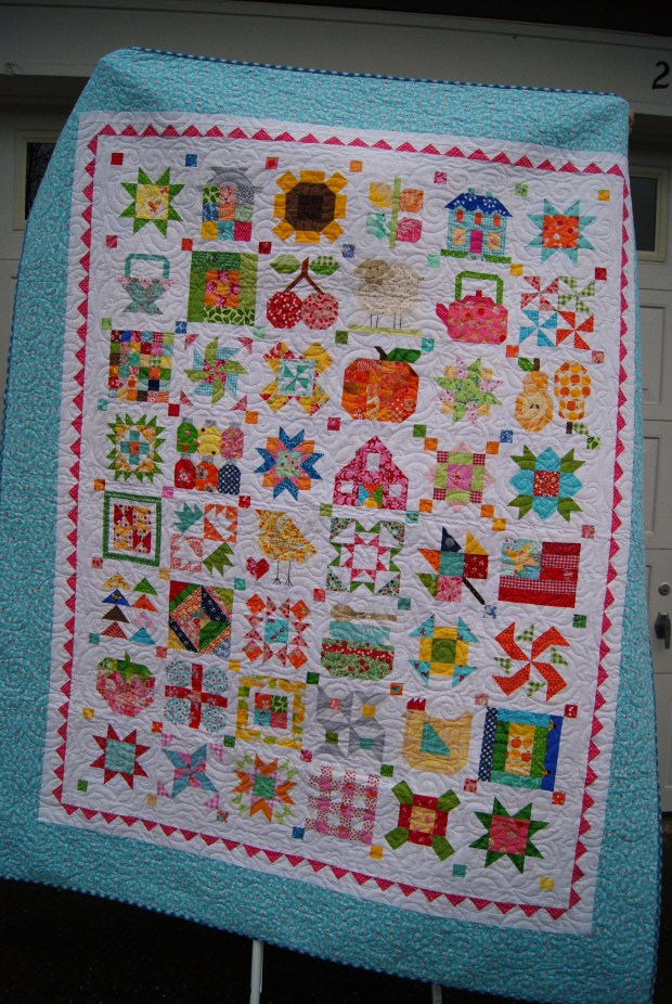 Farmgirl Vintage Quilt made by Cara Brooke of That Crafty Cara
