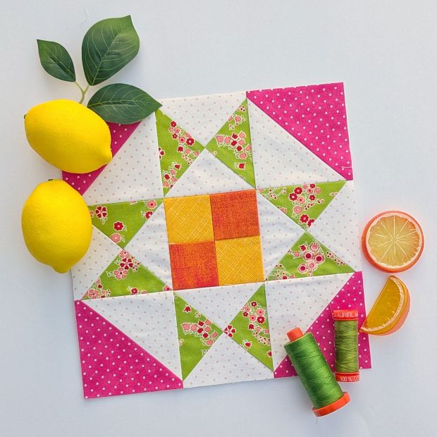 Fat Quarter Shop Sewcialites 3 Block 1 "Idyllic", sewn by Cara Brooke of That Crafty Cara