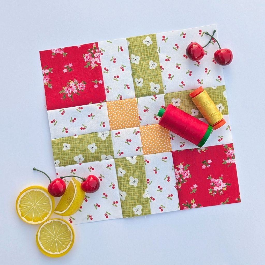 Fat Quarter Shop Sewcialites 3 Block 2 "Twinsies", sewn by Cara Brooke of That Crafty Cara