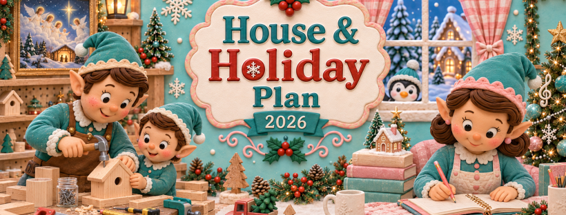 House & Holiday Plan 2026: Week #2: Calendar & Creativity