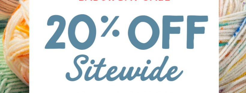 Knit Picks Labor Day sale 20% off